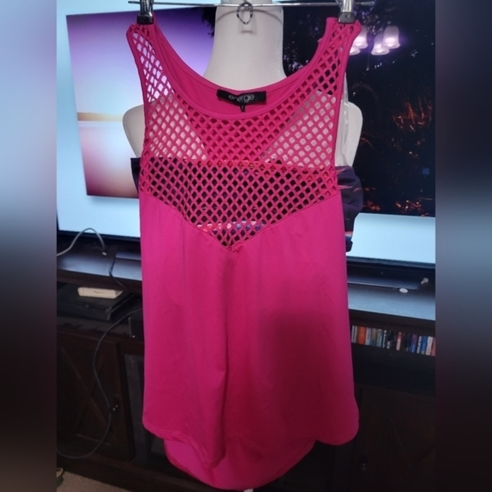 Energize 2 pc Athletic tank with‎ Bra NWT size L